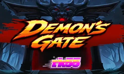 Tampilan visual slot Demon's Gate dengan tema fantasi gelap