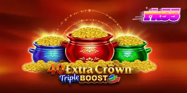 Tampilan antarmuka seluler slot 40 Extra Crown Triple Boost Golden Coins Link